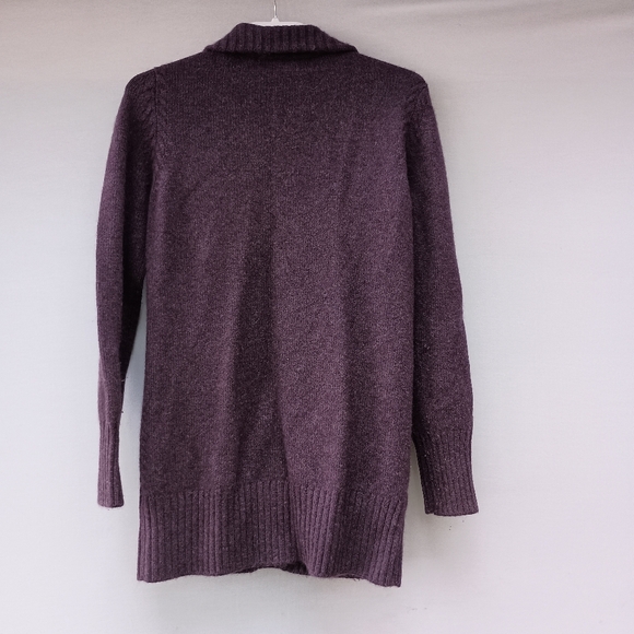 Black Goat purple cashmere button up sweater size M - Picture 2 of 5
